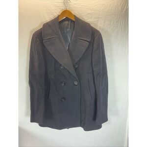 60s US Navy‎ Peacoat Wool Kersey Men's Size 38R Military Vintage 1968 Vintage